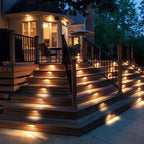 Solar Step Lights Dusk-to-Dawn LED Weather-Resistant