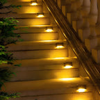 Solar Step Lights Dusk-to-Dawn LED Weather-Resistant