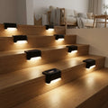 Solar Step Lights Dusk-to-Dawn Set of 8