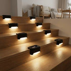 Solar Step Lights Dusk-to-Dawn Set of 8
