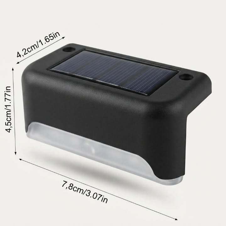 Solar Step Lights Dusk-to-Dawn Set of 8