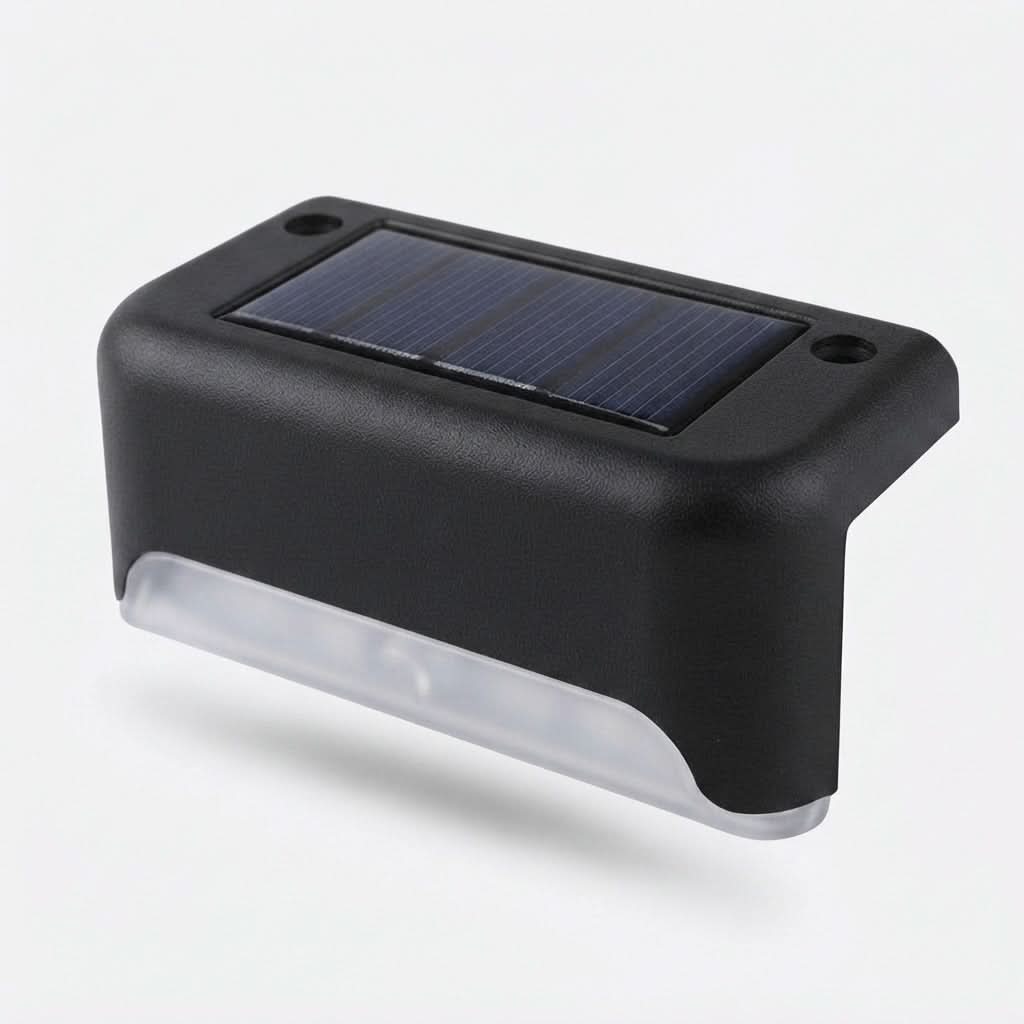 Solar Step Lights Dusk-to-Dawn Set of 8
