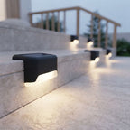 Solar Step Lights Dusk-to-Dawn Set of 8