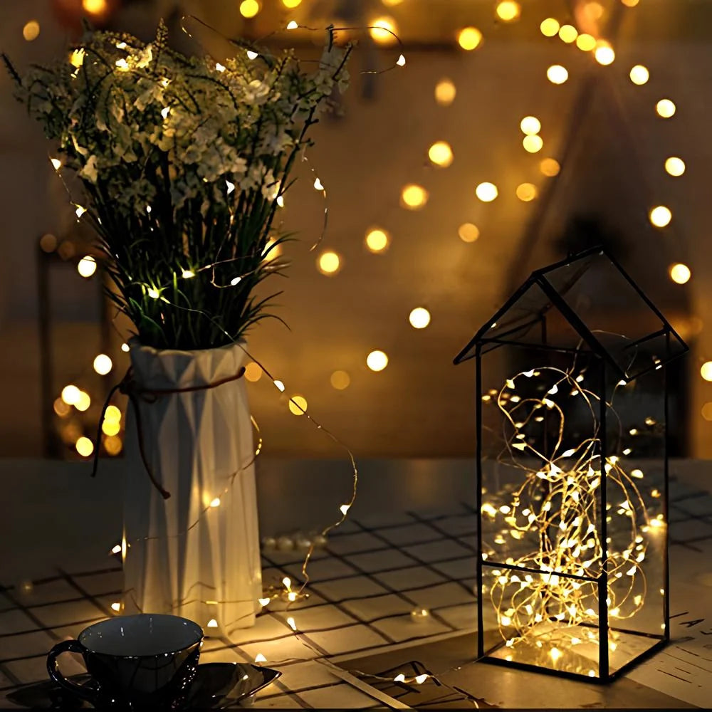 Solar String Lights LED Copper Wire Waterproof
