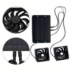 Solar Vent Fan Dual Fans 10W Weatherproof