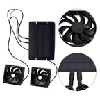 Solar Vent Fan Dual Fans 10W Weatherproof