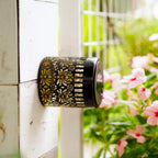 Solar Wall Lamp Set Peony Shadow Pattern Self Adhesive