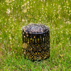 Solar Wall Lamp Set Peony Shadow Pattern Self Adhesive
