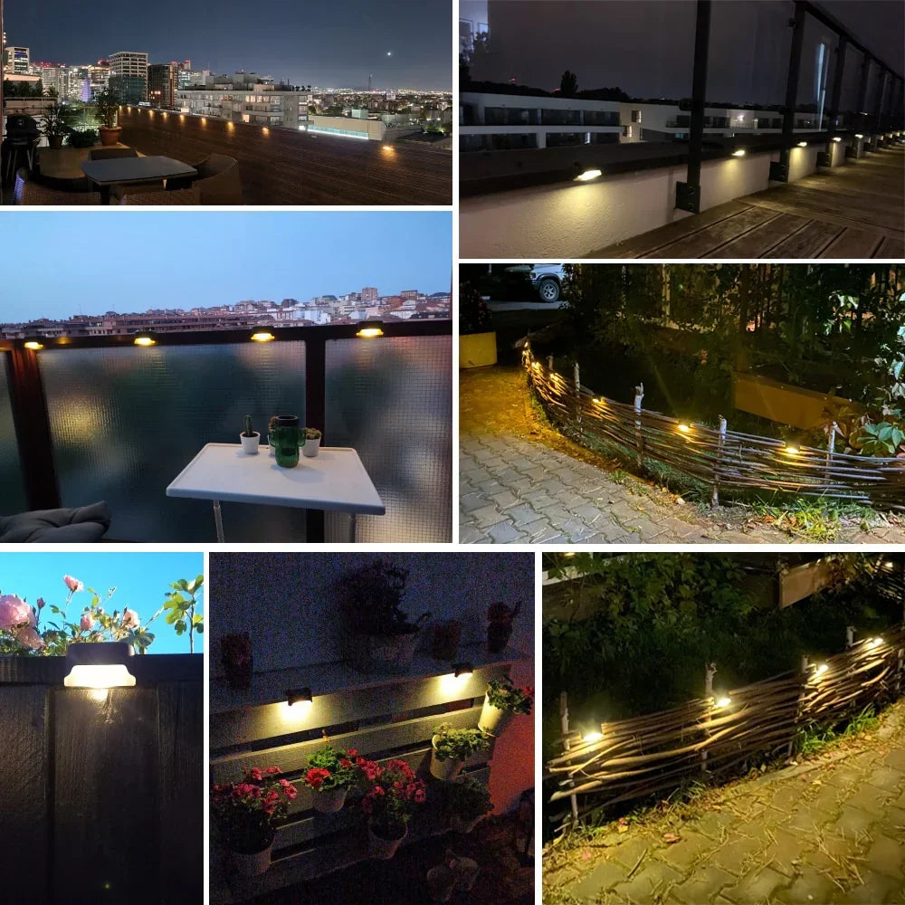Solar Wall Light Automatic Dusk To Dawn Weather Resistant