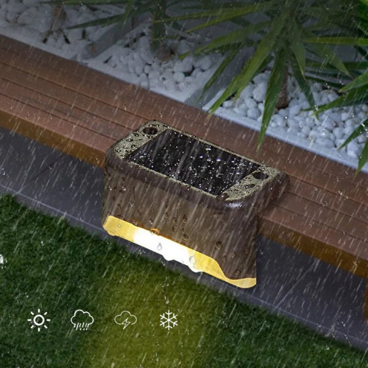 Solar Wall Light Automatic Dusk To Dawn Weather Resistant