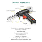 Soldering Gun Temperature-Controlled Integrated Wire Feeder Ergonomic Pistol Grip