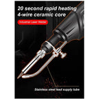 Soldering Gun Temperature-Controlled Integrated Wire Feeder Ergonomic Pistol Grip