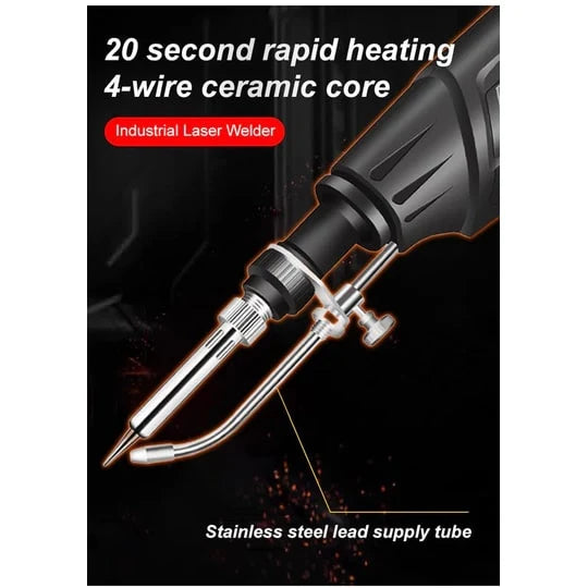 Soldering Gun Temperature-Controlled Integrated Wire Feeder Ergonomic Pistol Grip