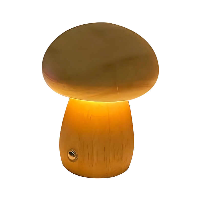Solid Beechwood Touch-Dimmer Night Light (USB Rechargeable)