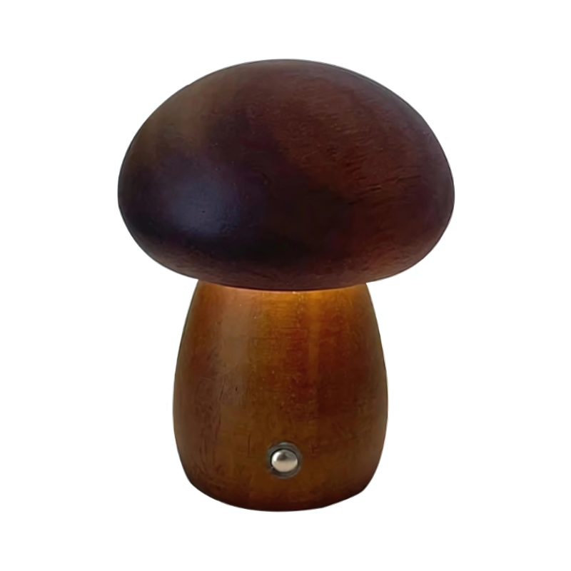 Solid Beechwood Touch-Dimmer Night Light (USB Rechargeable)