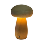 Solid Beechwood Touch-Dimmer Night Light (USB Rechargeable)