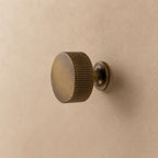 Solid Brass Antique Bronze Knurled Cabinet Hardware Set (Knobs & Pulls)