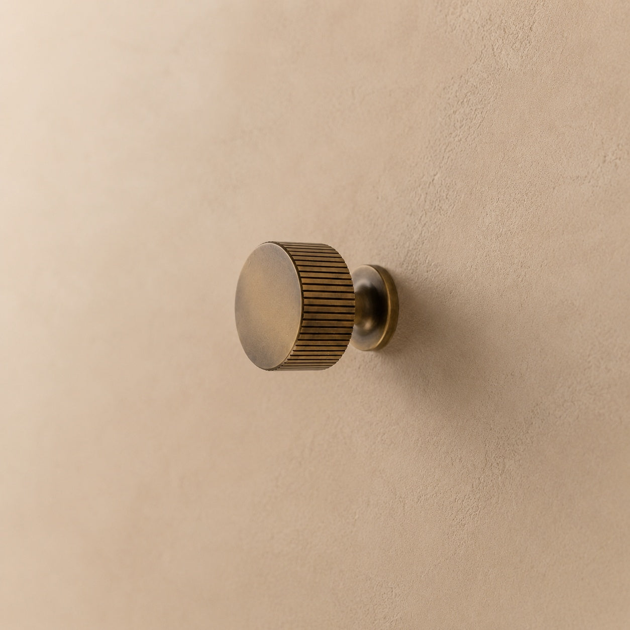 Solid Brass Antique Bronze Knurled Cabinet Hardware Set (Knobs & Pulls)