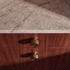 Solid Brass Antique Bronze Knurled Cabinet Hardware Set (Knobs & Pulls)