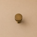 Solid Brass Antique Bronze Knurled Cabinet Hardware Set (Knobs & Pulls)