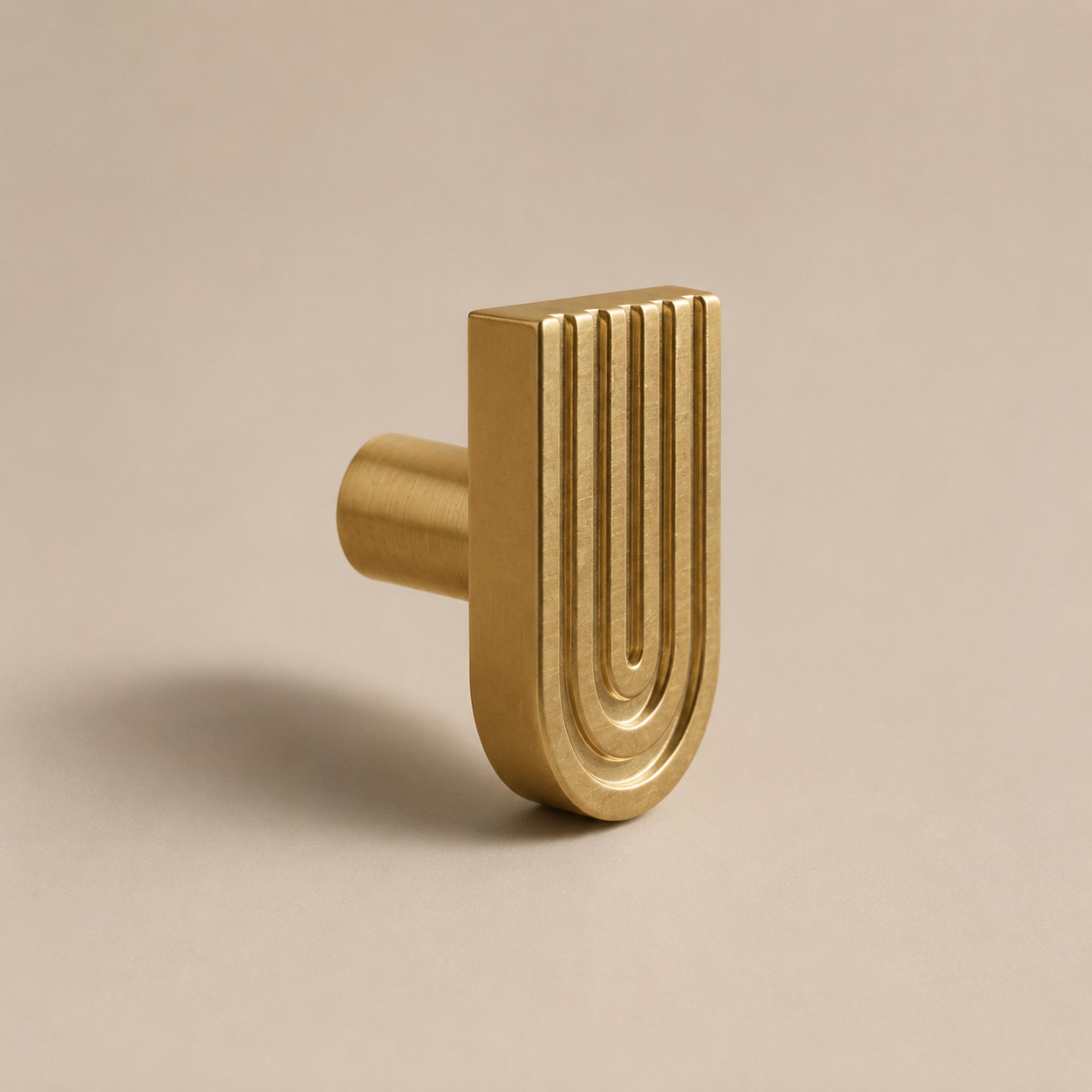 Solid Brass Art Deco Cabinet Knobs & Pulls (Multiple Sizes)
