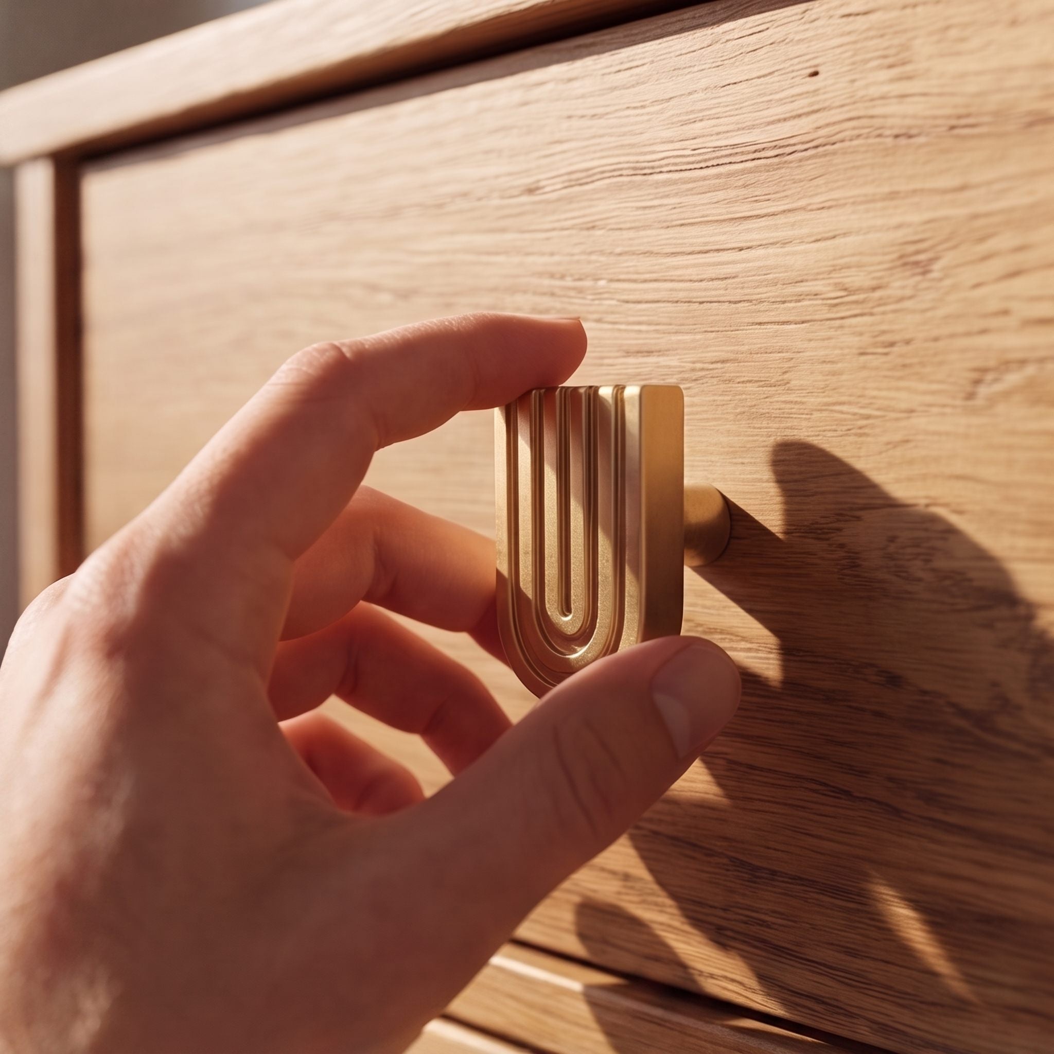 Solid Brass Art Deco Cabinet Knobs & Pulls (Multiple Sizes)
