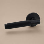 Solid Brass Knurled Grip Door Handle Set (Emergency-Access Lock)