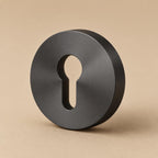 Solid Brass Knurled Grip Interior Door Handle Set (Privacy Lock)