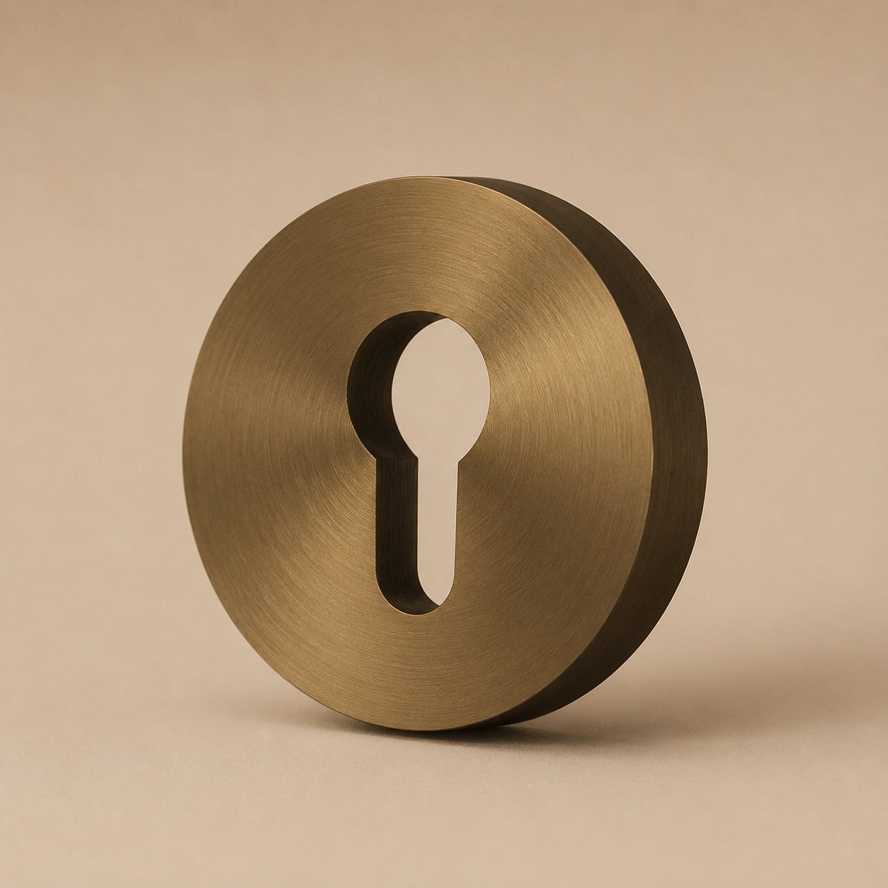 Solid Brass Knurled Grip Interior Door Handle Set (Privacy Lock)
