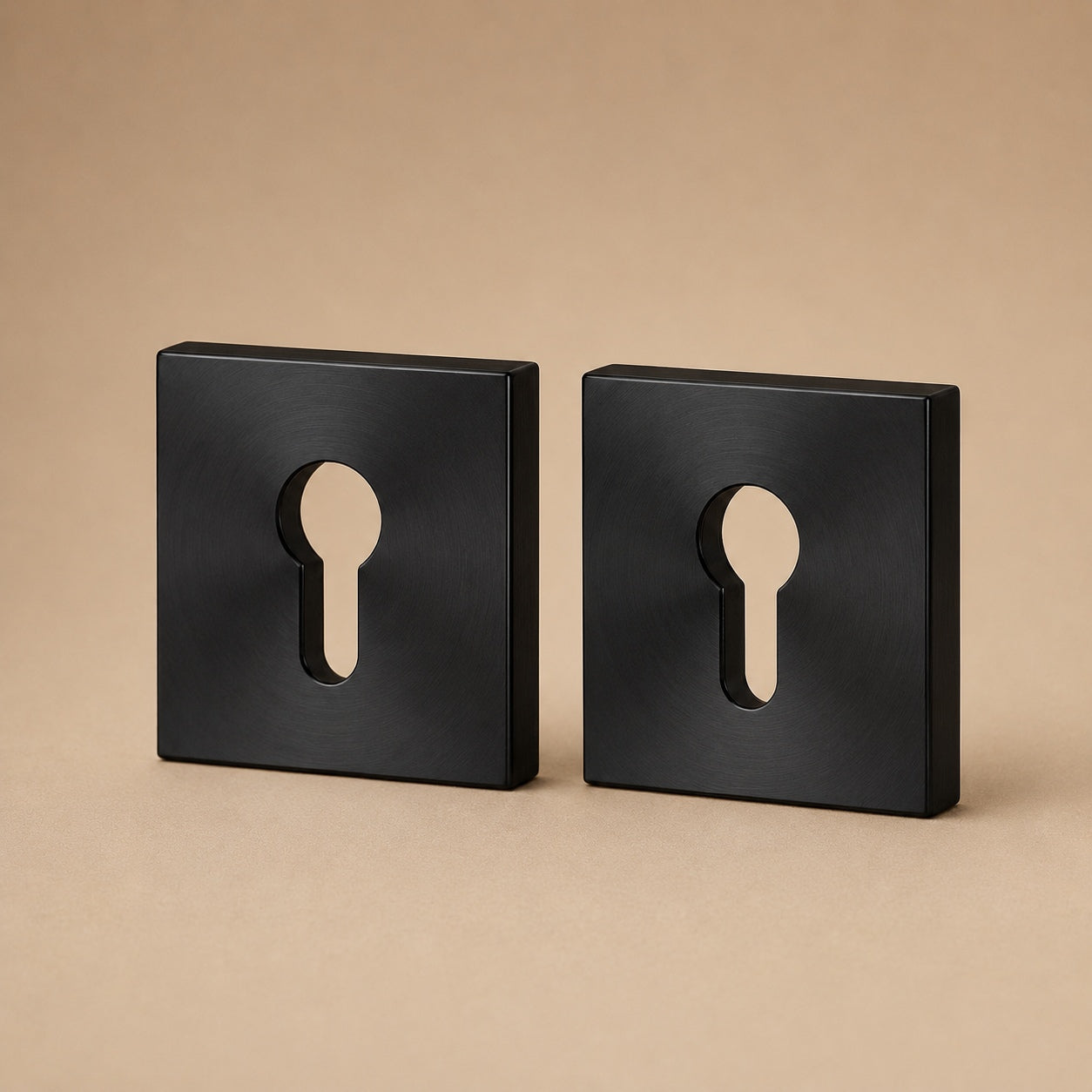 Solid Brass Knurled Grip Interior Door Handle Set (Privacy Lock)