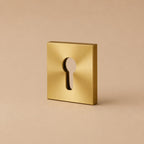 Solid Brass Knurled Grip Interior Door Handle Set (Privacy Lock)