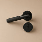 Solid Brass Knurled Lever Interior Door Handle (Square Or Round Rosette)