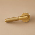 Solid Brass Knurled Lever Interior Door Handle (Square Or Round Rosette)