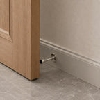 Solid Brass Rubber-Tip Door Stop (Dual Mount)