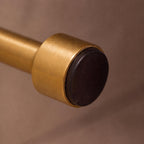 Solid Brass Rubber-Tip Door Stop (Dual Mount)