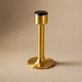 Solid Brass Rubber-Tip Door Stop (Dual Mount)