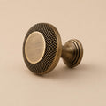 Solid Brass Textured Edge Cabinet Hardware Set (Knobs & Pulls)