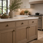 Solid Brass Textured Edge Cabinet Hardware Set (Knobs & Pulls)