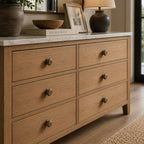 Solid Brass Textured Edge Cabinet Hardware Set (Knobs & Pulls)