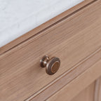 Solid Brass Textured Edge Cabinet Hardware Set (Knobs & Pulls)