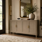 Solid Brass Textured Edge Cabinet Hardware Set (Knobs & Pulls)