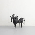 Solid Metal Modern Abstract Horse Sculpture