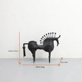 Solid Metal Modern Abstract Horse Sculpture