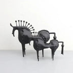 Solid Metal Modern Abstract Horse Sculpture