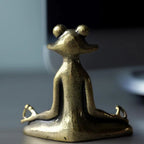 Solid Zinc Alloy Meditation Frog Incense Holder