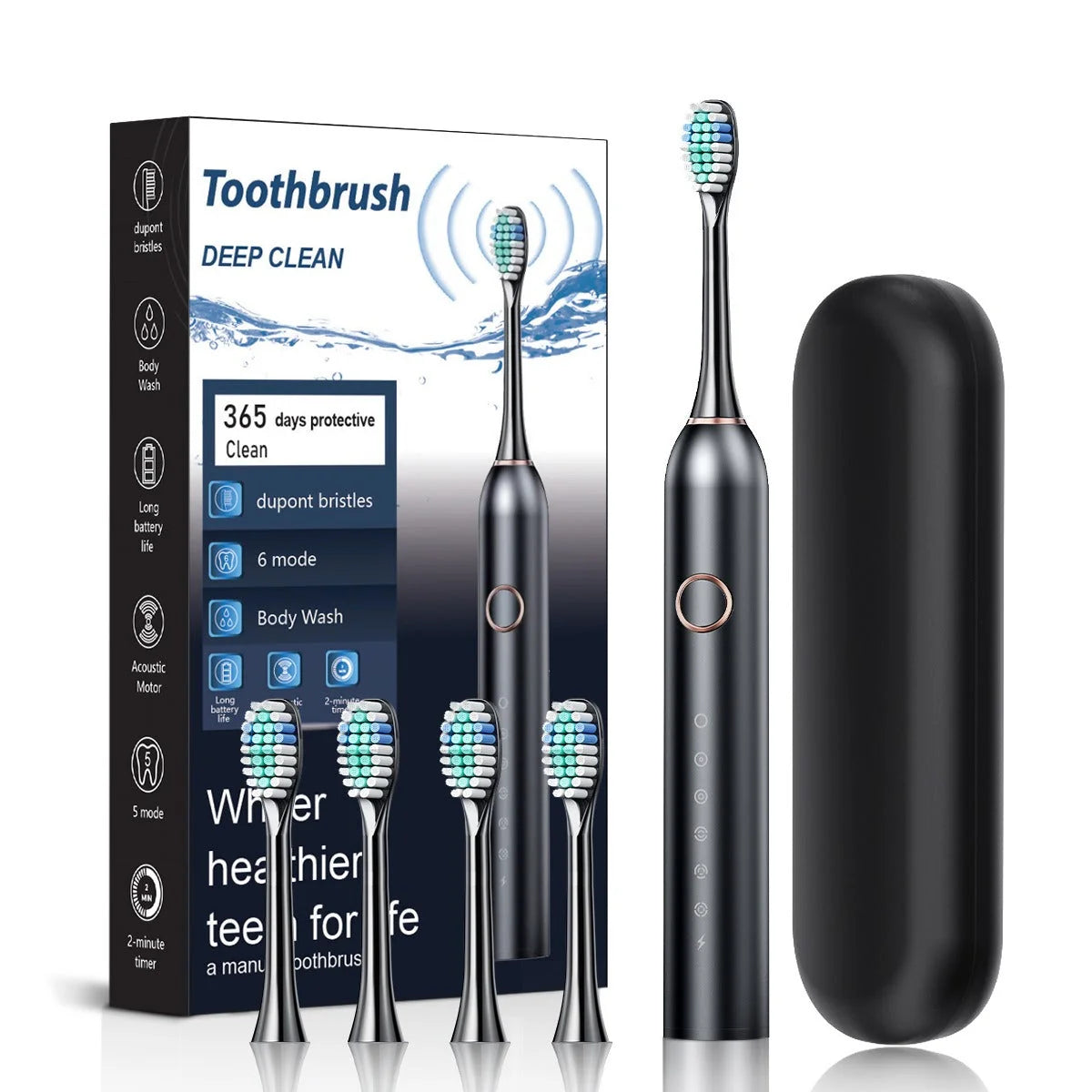 Sonic Electric Toothbrush 5 Modes & Built-In Timer
