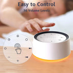 Sound Machine 30 Soothing Sounds Adjustable Night Light & Timer
