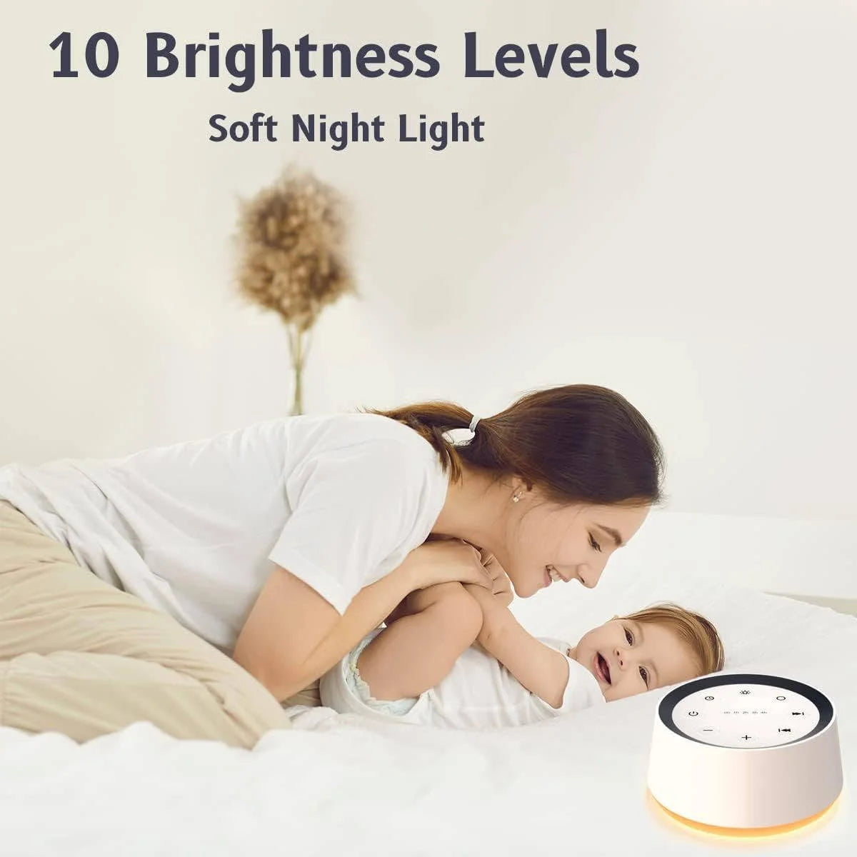 Sound Machine 30 Soothing Sounds Adjustable Night Light & Timer