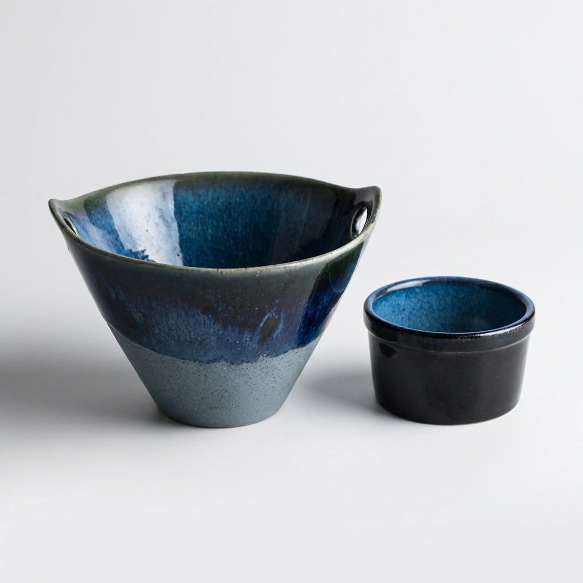 Soup Bowl Heat-Retaining Ceramic Deep Shape Two Handles
