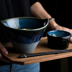 Soup Bowl Heat-Retaining Ceramic Deep Shape Two Handles